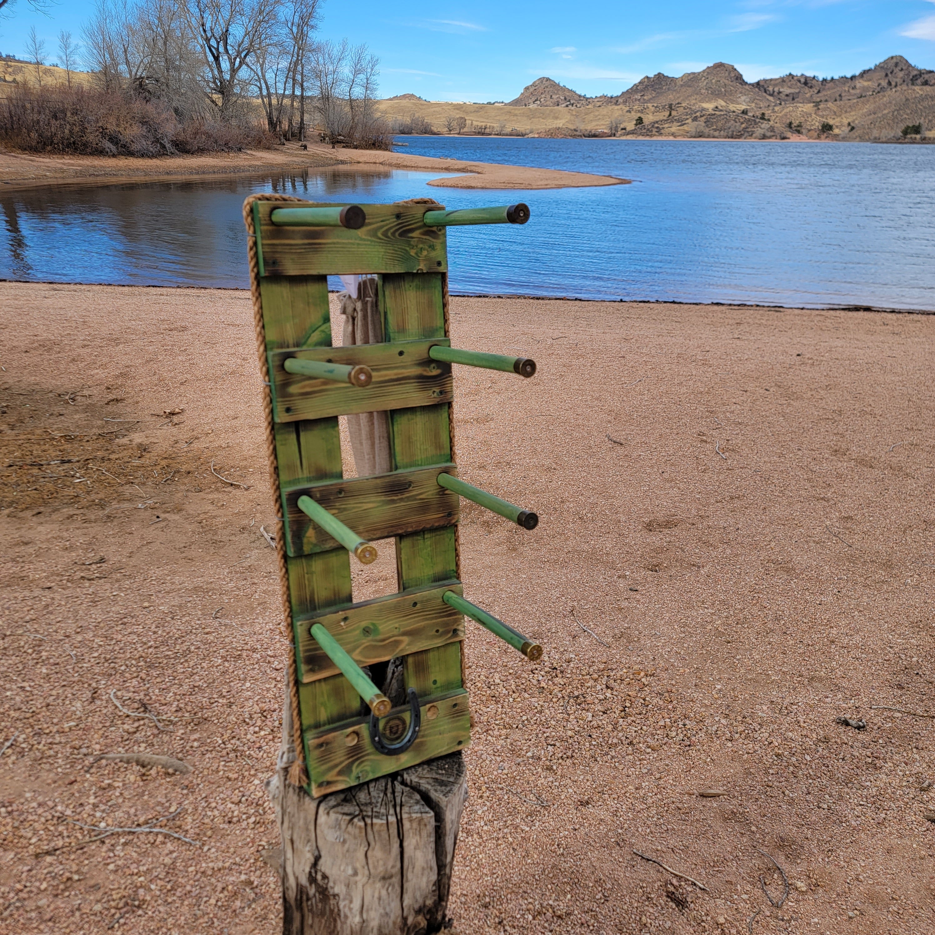 4 Cowboy Hat Rack Vertical | Cowboy Hat Holder |  Rustic Western Hat Display | Handcrafted Wooden Organizer | Space-Saving Home Decor | Made in USA