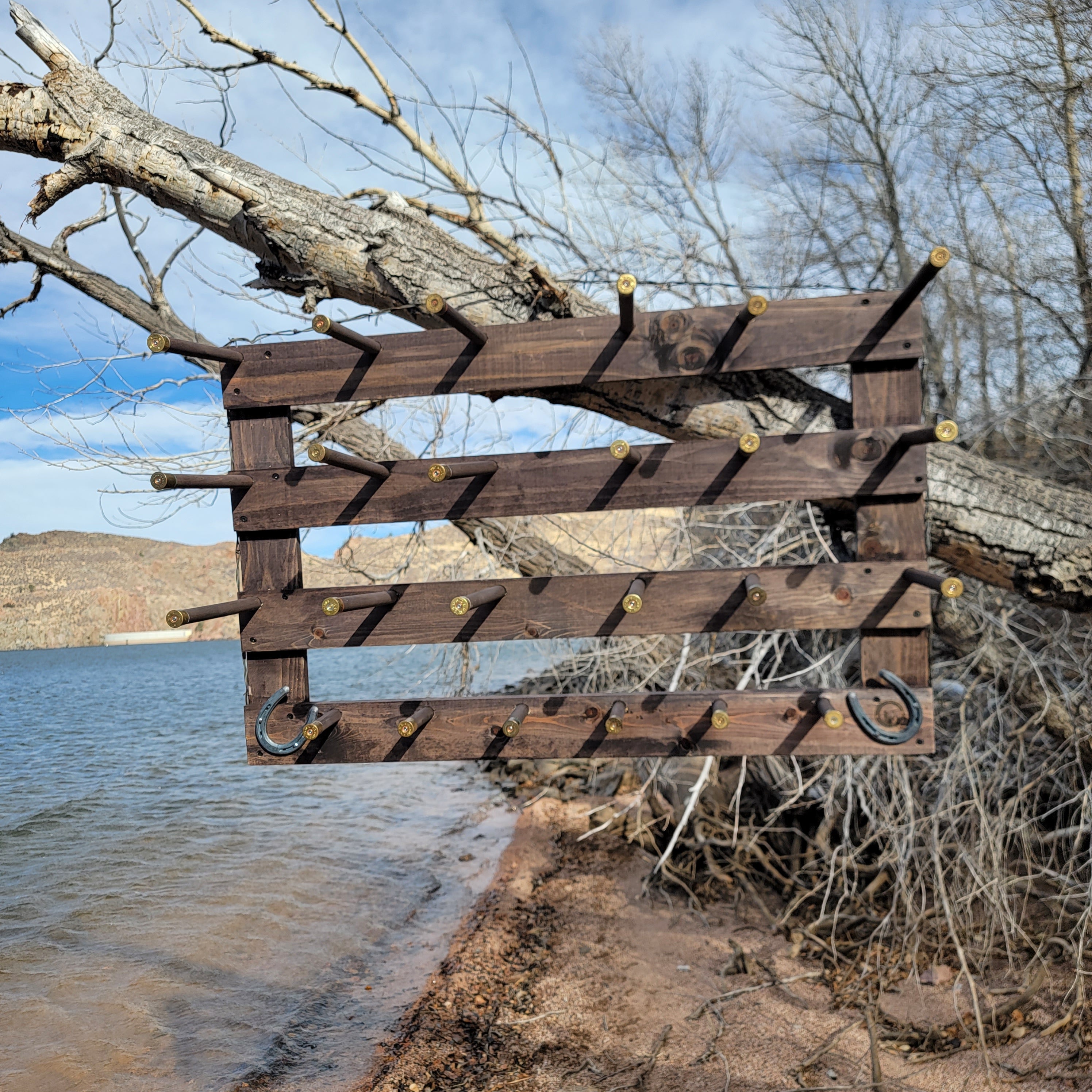 9 Cowboy Hat Rack | Cowboy Hat Holder | Rustic Western Hat Display | Handcrafted Wooden Organizer | Space-Saving Home Decor | Made in USA