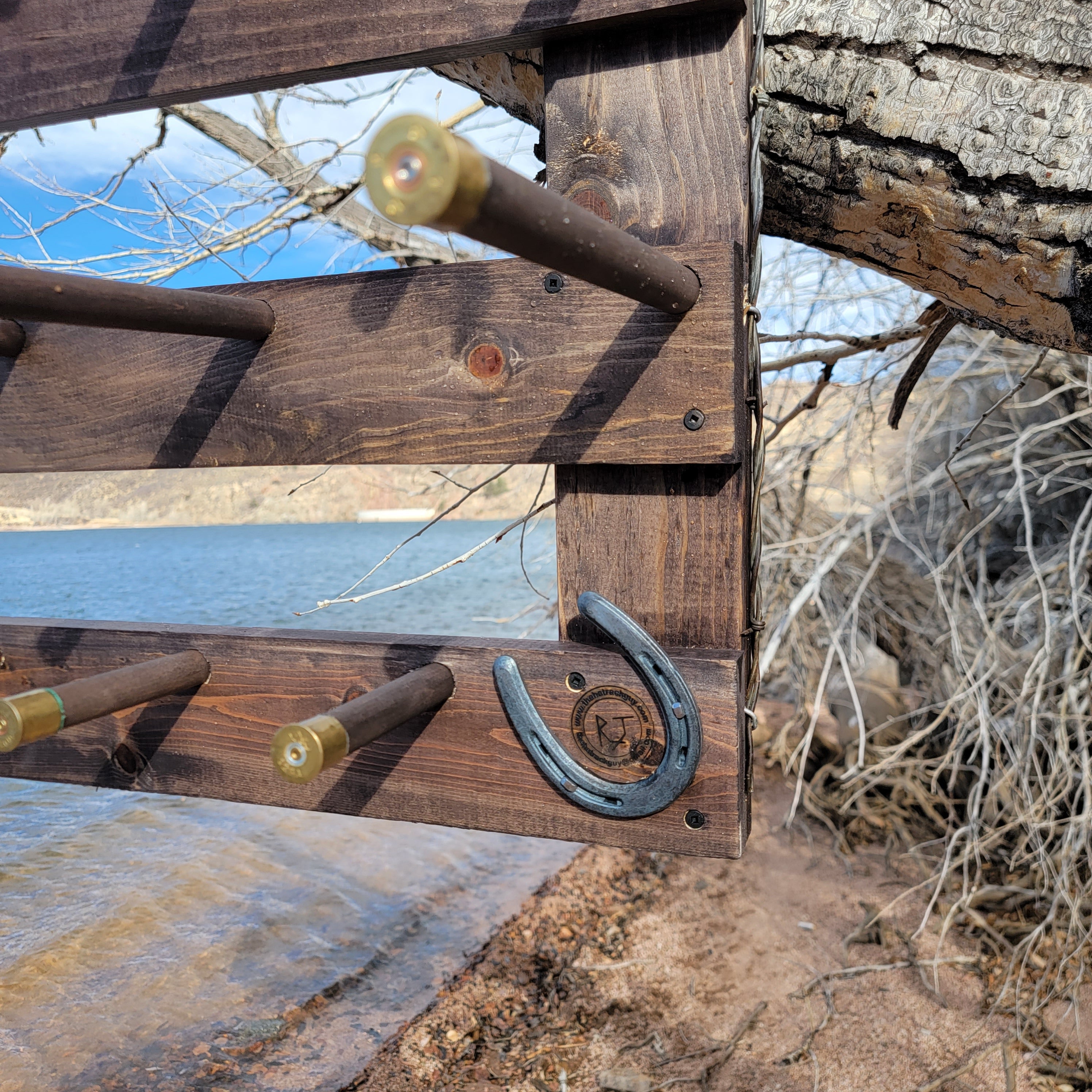 9 Cowboy Hat Rack | Cowboy Hat Holder | Rustic Western Hat Display | Handcrafted Wooden Organizer | Space-Saving Home Decor | Made in USA