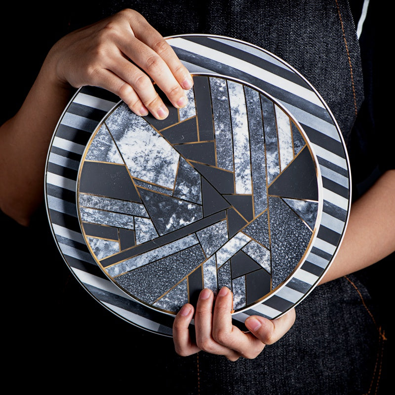 Western food, dishes, plate
