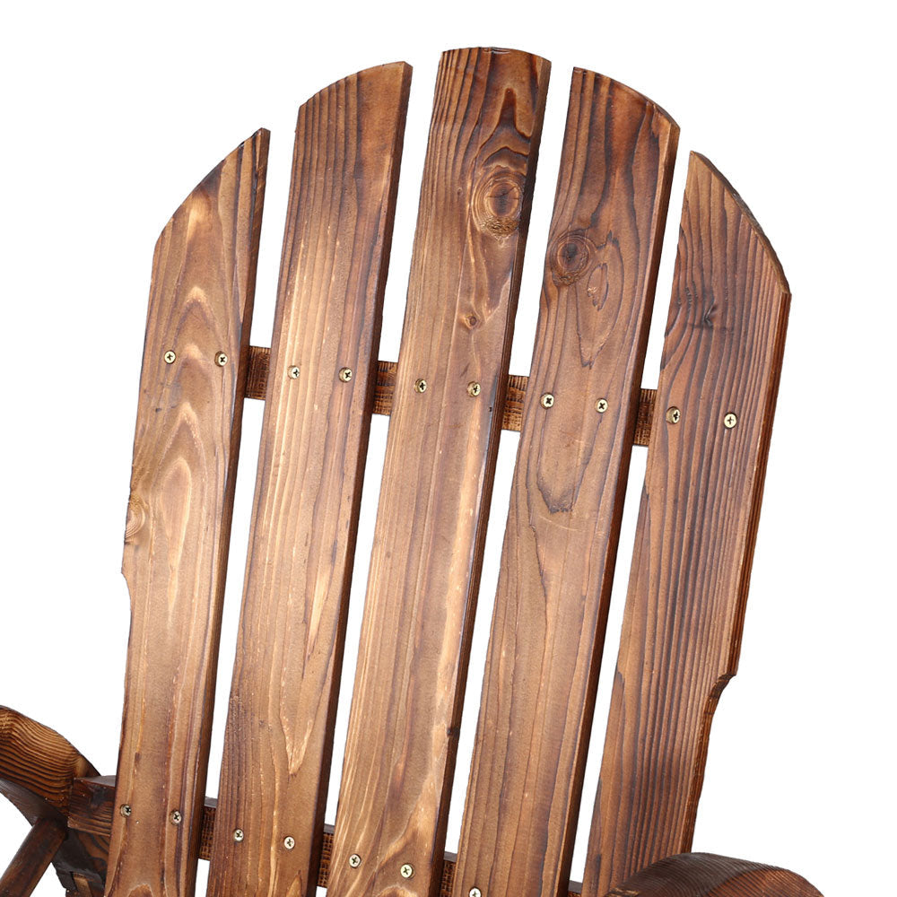 NNEDSZ Wagon Wheels Rocking Chair - Brown