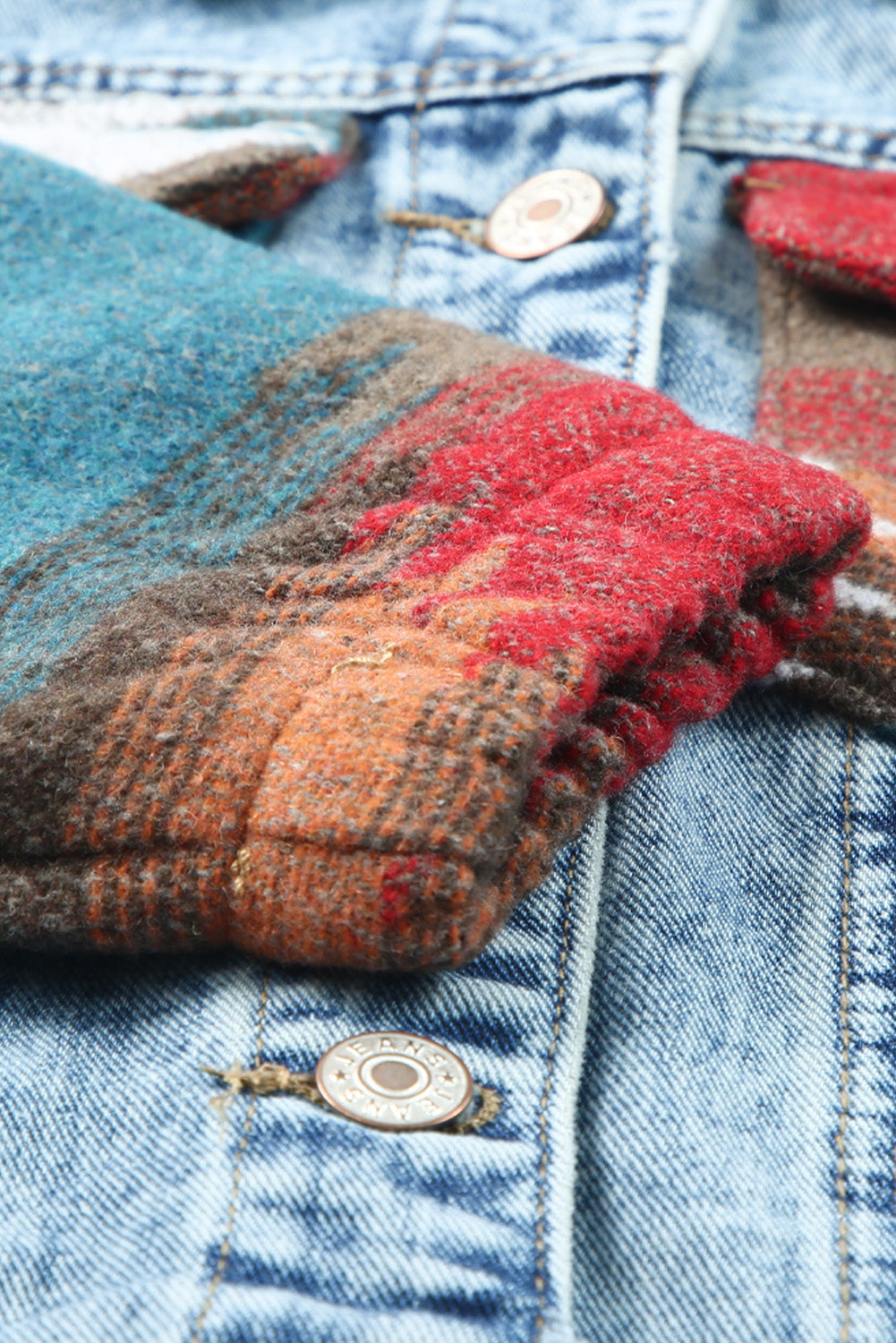 Emily Print Frayed Hem Jacket